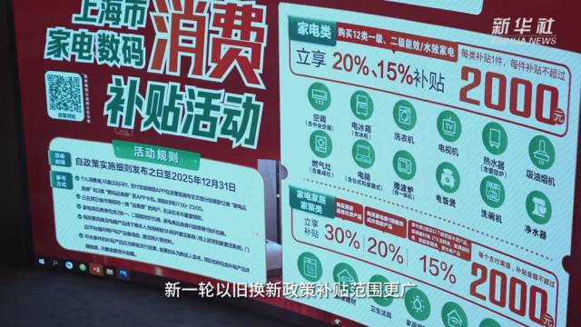 经济政策一线微观察｜上海家电家居市场以旧